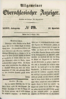 Allgemeiner Oberschlesischer Anzeiger. Jg.39, Quartal 4, № 79 (2 October 1841)