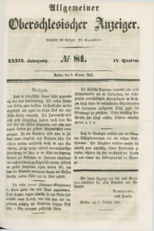 Allgemeiner Oberschlesischer Anzeiger. Jg.39, Quartal 4, № 81 (9 October 1841)