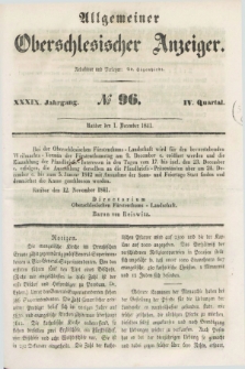 Allgemeiner Oberschlesischer Anzeiger. Jg.39, Quartal 4, № 96 (1 December 1841)