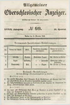 Allgemeiner Oberschlesischer Anzeiger. Jg.39, Quartal 4, № 99 (11 December 1841)