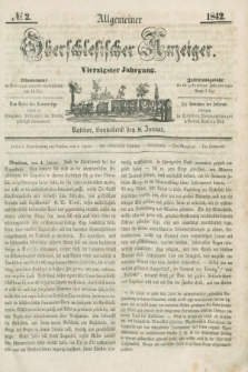 Allgemeiner Oberschlesischer Anzeiger. Jg.40, № 2 (8 Januar 1842) + dod.