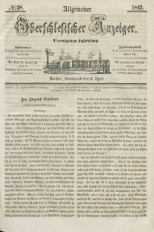 Allgemeiner Oberschlesischer Anzeiger. Jg.40, № 28 (9 April 1842) + dod.