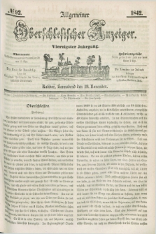 Allgemeiner Oberschlesischer Anzeiger. Jg.40, № 92 (19 November 1842) + dod.