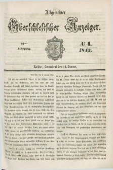 Allgemeiner Oberschlesischer Anzeiger. Jg.41, № 4 (14 Januar 1843)