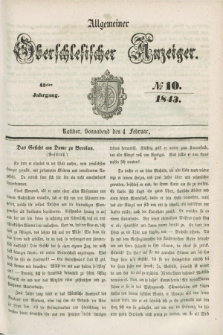 Allgemeiner Oberschlesischer Anzeiger. Jg.41, № 10 (4 Februar 1843)