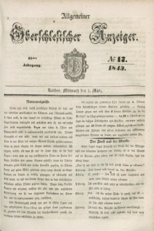 Allgemeiner Oberschlesischer Anzeiger. Jg.41, № 17 (1 März 1843)