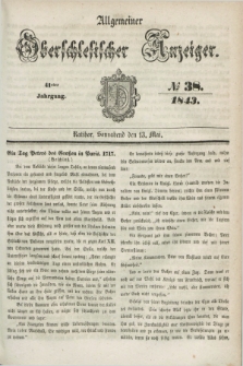 Allgemeiner Oberschlesischer Anzeiger. Jg.41, № 38 (13 Mai 1843)