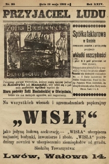 Przyjaciel Ludu : organ Polskiego Stronnictwa Ludowego. 1912, nr 20