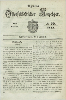 Allgemeiner Oberschlesischer Anzeiger. Jg.41, № 72 (9 September 1843)