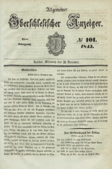 Allgemeiner Oberschlesischer Anzeiger. Jg.41, № 101 (20 December 1843) + dod.