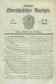 Allgemeiner Oberschlesischer Anzeiger. Jg.42, № 5 (17 Januar 1844) + dod.