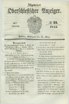Allgemeiner Oberschlesischer Anzeiger. Jg.42, № 21 (13 März 1844) + dod.