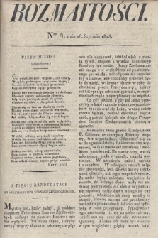 Rozmaitości : oddział literacki Gazety Lwowskiej. 1825, nr 4