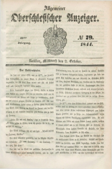 Allgemeiner Oberschlesischer Anzeiger. Jg.42, № 79 (2 October 1844) + dod.