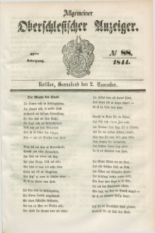 Allgemeiner Oberschlesischer Anzeiger. Jg.42, № 88 (2 November 1844) + dod.