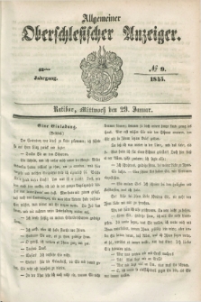 Allgemeiner Oberschlesischer Anzeiger. Jg.43, № 9 (29 Januar 1845) + dod.