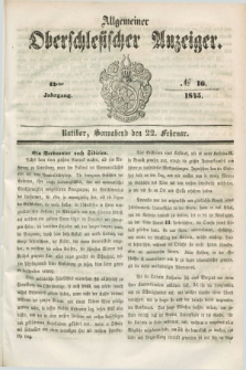 Allgemeiner Oberschlesischer Anzeiger. Jg.43, № 16 (22 Februar 1845) + dod.