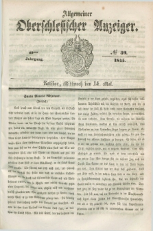 Allgemeiner Oberschlesischer Anzeiger. Jg.43, № 39 (14 Mai 1845)