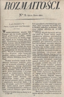 Rozmaitości : oddział literacki Gazety Lwowskiej. 1825, nr 9