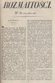 Rozmaitości : oddział literacki Gazety Lwowskiej. 1825, nr 10