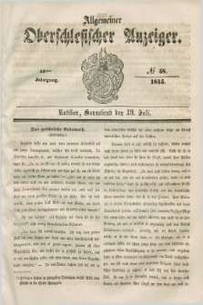 Allgemeiner Oberschlesischer Anzeiger. Jg.43, № 58 (19 Juli 1845)