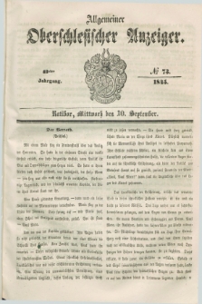 Allgemeiner Oberschlesischer Anzeiger. Jg.43, № 73 (10 September 1845)