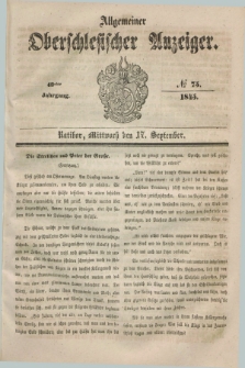 Allgemeiner Oberschlesischer Anzeiger. Jg.43, № 75 (17 September 1845)