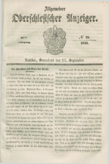 Allgemeiner Oberschlesischer Anzeiger. Jg.43, № 78 (27 September 1845)