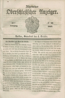 Allgemeiner Oberschlesischer Anzeiger. Jg.43, № 80 (4 October 1845)