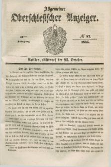 Allgemeiner Oberschlesischer Anzeiger. Jg.43, № 87 (29 October 1845)