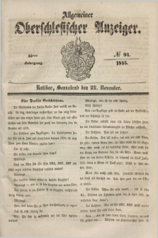Allgemeiner Oberschlesischer Anzeiger. Jg.43, № 94 (22 November 1845)