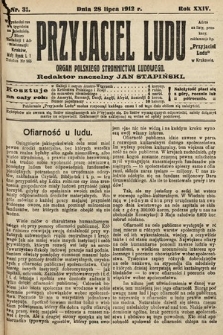 Przyjaciel Ludu : organ Polskiego Stronnictwa Ludowego. 1912, nr 31