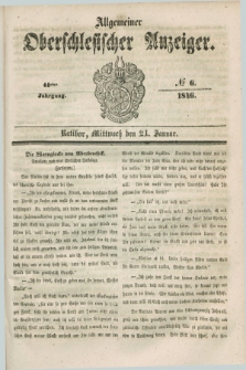 Allgemeiner Oberschlesischer Anzeiger. Jg.44, № 6 (21 Januar 1846)
