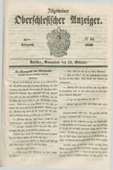 Allgemeiner Oberschlesischer Anzeiger. Jg.44, № 13 (14 Februar 1846)
