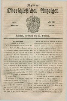 Allgemeiner Oberschlesischer Anzeiger. Jg.44, № 16 (25 Februar 1846)