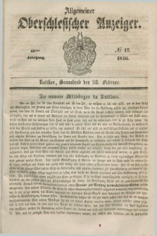 Allgemeiner Oberschlesischer Anzeiger. Jg.44, № 17 (28 Februar 1846)
