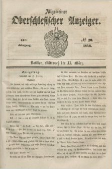 Allgemeiner Oberschlesischer Anzeiger. Jg.44, № 20 (11 März 1846)