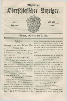 Allgemeiner Oberschlesischer Anzeiger. Jg.44, № 36 (5 Mai 1846)