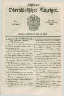 Allgemeiner Oberschlesischer Anzeiger. Jg.44, № 39 (16 Mai 1846)