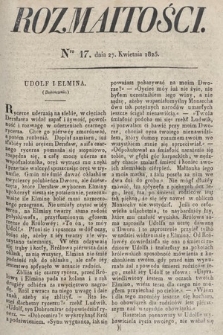 Rozmaitości : oddział literacki Gazety Lwowskiej. 1825, nr 17