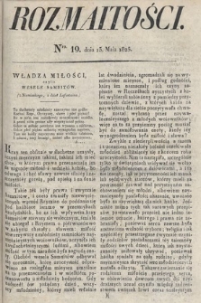 Rozmaitości : oddział literacki Gazety Lwowskiej. 1825, nr 19