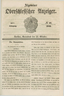 Allgemeiner Oberschlesischer Anzeiger. Jg.44, № 87 (31 Oktober 1846)