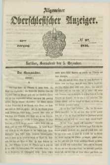 Allgemeiner Oberschlesischer Anzeiger. Jg.44, № 97 (5 Dezember 1846)