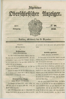 Allgemeiner Oberschlesischer Anzeiger. Jg.44, № 98 (9 Dezember 1846)
