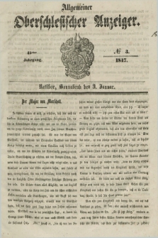Allgemeiner Oberschlesischer Anzeiger. Jg.45, № 3 (9 Januar 1847)