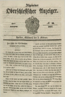 Allgemeiner Oberschlesischer Anzeiger. Jg.45, № 10 (5 Februar 1847)