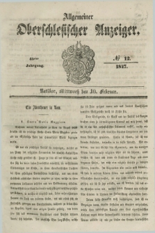 Allgemeiner Oberschlesischer Anzeiger. Jg.45, № 12 (10 Februar 1847)