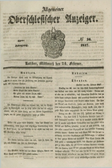 Allgemeiner Oberschlesischer Anzeiger. Jg.45, № 16 (24 Februar 1847)