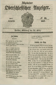 Allgemeiner Oberschlesischer Anzeiger. Jg.45, № 20 (10 März 1847)