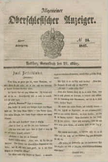 Allgemeiner Oberschlesischer Anzeiger. Jg.45, № 25 (27 März 1847)